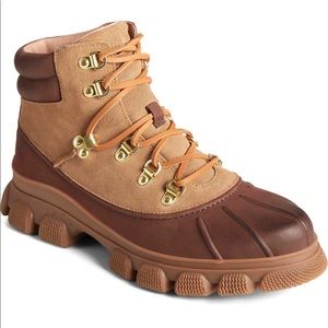 Sperry Summit Waterproof Hiker Rain Snow Boot in Dark Brown
